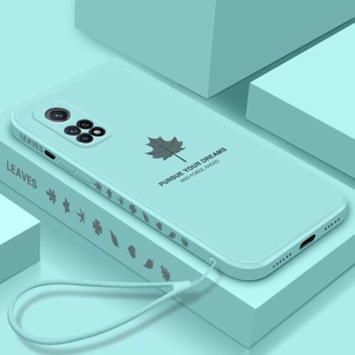 For Xiaomi Mi 10T Pro Case Soft Liquid silicone Maple leaf Skin protective Back Cover Case For Xiaomi Mi10T Pro full cover shell