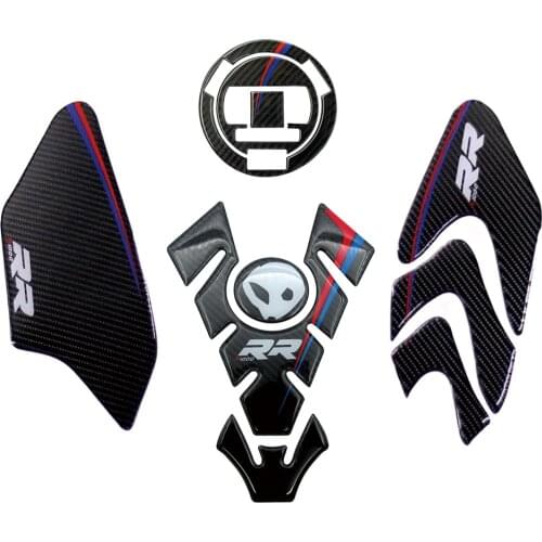 For BMW S1000RR S1000 RR HP4 S 1000RR New Motorcycle Carbon Fuel Tank Cap Decal&Tank Pad&Anti Slip Traction Protection Stickers