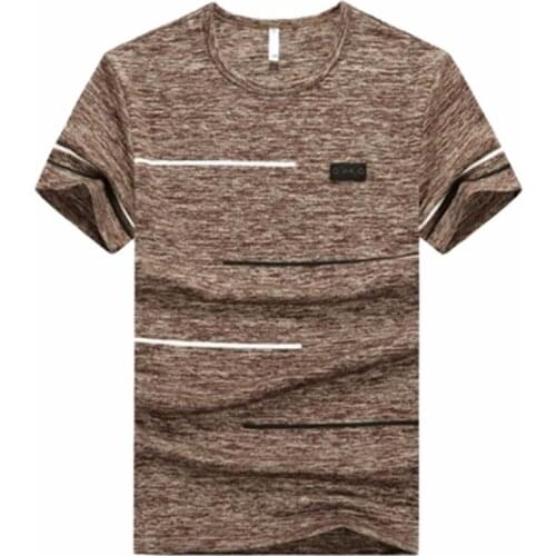 XIYOUNIAO fashion Mens Short Sleeve T Shirt plus size 6XL 7XL 8XL 9XL Casual quick drying Men khaki blue Slim Hip-Hop Top Tees