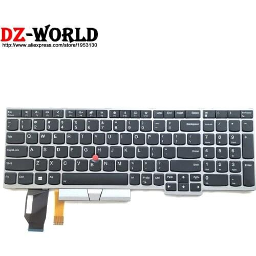 New Original Silver Backlit US English Keyboard For Thinkpad E580 E590 T590 P53S L580 L590 P52 P72 P53 P73 Laptop 01YN660
