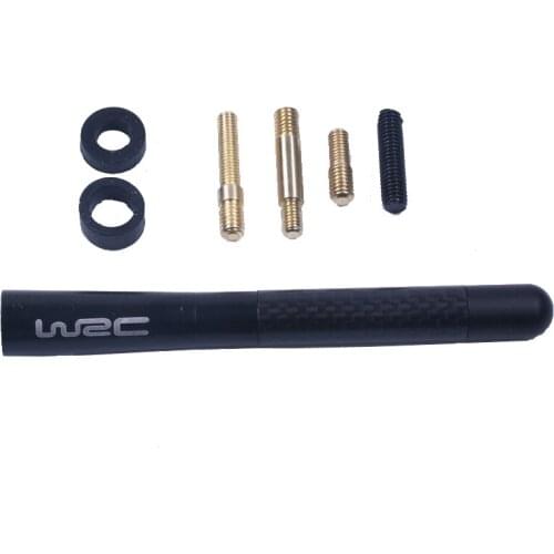 POLO WRC Carbon Fiber Short Antenna Radio Antenna Car Decoration for VW Volkswagen CC Tiguan Jetta Passat Touran Polo Golf