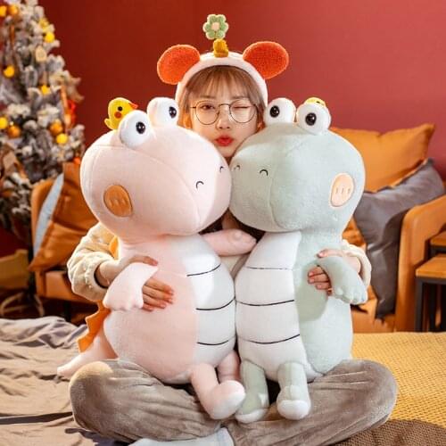 40cm/60cm Kawaii Crocodile Plush Toy Stuffed Animal Dinosaur Dolls Soft Lovely Gift for Kids Girls Present