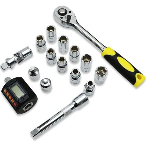 20-200N.m Multifunction Wrench Socket Set Digital Torque Meter 1/2"