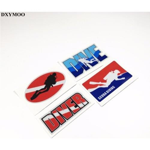 DIVING Car Stickers Funny Scuve Dive Sports DIVER Motorcycle Helmet Laptop DIY Sticker Decals Reflective