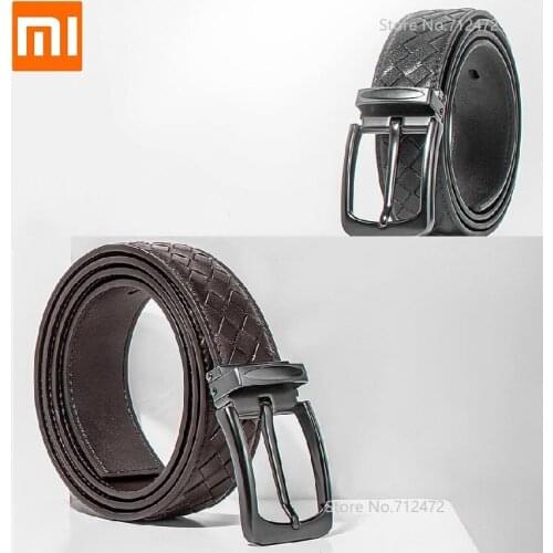 New New VLLICON top layer cowhide Hand-woven belt Fashion business man belt Man Pin Buckle with Leather Strap