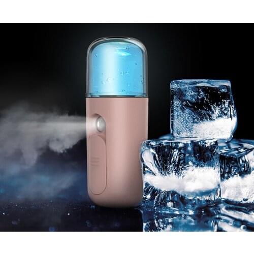 Portable usb rechargeable beauty facial cooler fine mist electric Nano Sanitizer Spray
