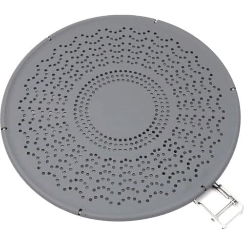 11.4 Inch Premium Silicone Splatter Screen with Folding Handle Heat Resistant Pan Cover/Strainer Splatter Guard for Cooking