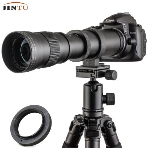 JINTU 420-800mm F/8.3-16 Super Telephoto Lens Manual Focus Zoom Lens Fit for Canon NIKON Samsung SONY NEX DSLR Camera Photograp