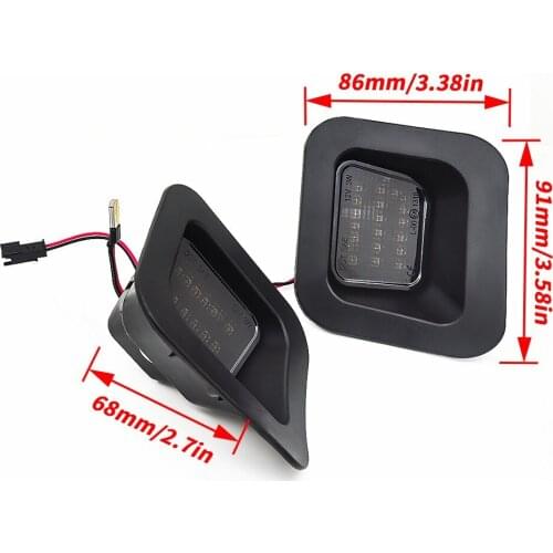 License Plate Rear Bumper Lights LED Lamps For Dodge Ram 1500 2500 3500 2003-2018 18 High Power SMD LEDs Per Light Bulb