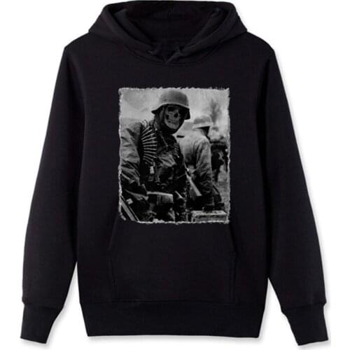 Germany Belgium Ardennes 1944 German Soldier Wehrmacht Hoodie Men Hooded Fleece Zipper Sweatshirt Streetwear