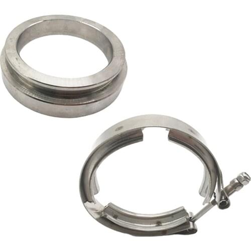 GT45 Turbocharger 3.25 Inch Exhuast Mild Steel V-band Clamps With Flange Kit