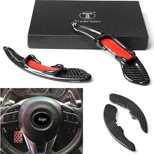 Auto Paddle Paddle Shift Steering Wheel Shifter Extension For Mazda 6 3 2014-2017 / CX3 2016-2017/ CX5 2013-16 Real Carbon Fiber