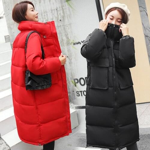 Cotton-padded Clothes Loose Coat 2019 Winter Thickening Keep Warm Easy Cotton-padded Jacket Korea BF Thin Student Cotton Woman