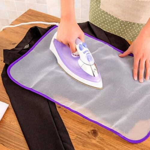 1Pcs Handy Ironing Mat Household Board Cover Heat Laundry Iron Protective Mesh Press Protector Clothes Garment Top Quality