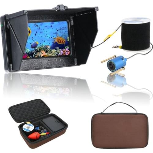 15M 1200TVL Fish Finder Underwater Ice Fishing Camera 4.3 inch Monitor 10PCS LED Night Vision 195 Degrees Camera For Fishing