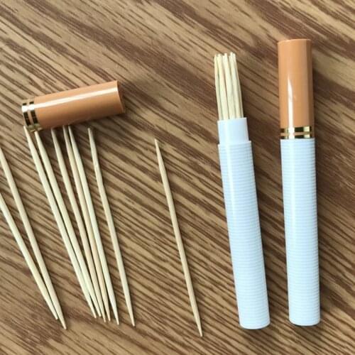 2pcs Cigarette Shaped Pill Box Case Toothpick Holders Container Organizer