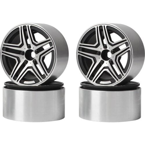 4PCS Aluminum 2.2" Beadlock Wheel Rims for Traxxas TRX4 Benz G500 TRX6 Axial SCX10 RR10 Wraith 90048 90018 1/10 RC Rock Crawler