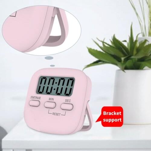 Mini Big Digits Alarm Magnetic Digital Timer Sleeping Stopwatch Kitchen Cooking Countdown Clock for Cooking Baking Sports
