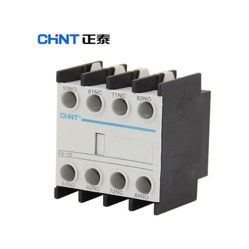 F4 CHNT AC contactor auxiliary contact blocks F4-02 F4-22 F4-11 F4-13 matching contactor CJX2 2N/O+2N/C F4-20 CHINT