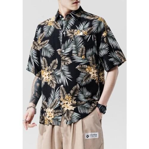 FAVOCENT Men's Beach (Hawaiian) Shirts