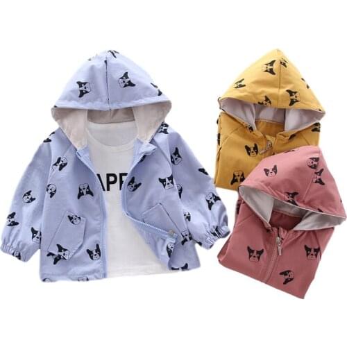 New Spring Autumn Baby Girls Clothes Boys Clothing Children Cotton Cartoon Hooded Jacket Toddler Casual Costume Kids Sportswear