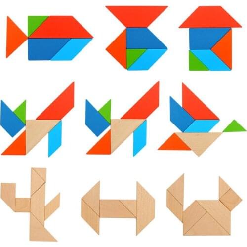 Logic game Board Tangram Puzzle for Children Spatial Reasoning Skills Develop Childrens Endurance and Concentration