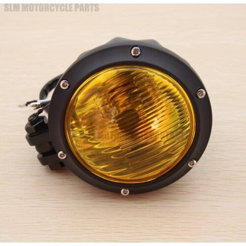 Motorcycle Motocicleta Headlight Lamp Bulb For Harley Yamaha Kawasaki Honda Suzuki Choppers Round Lights