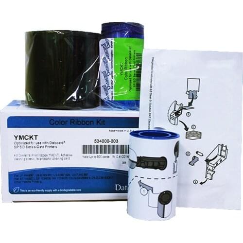 Original 534000-003 ribbon YMCKT 500 Images for Datacard card printer SP25 SP35 SP55 SP75