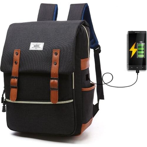 Hot Men Women USB charging laptop backpack for teenage students girls boys school backpack bag Female travel Backpacks mochilas