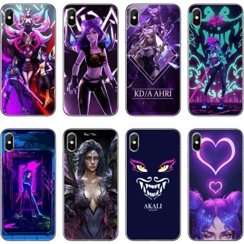 KDA akali ahri evelynn kaisa Transparent Phone Case For Huawei P30 P20 Pro P10 P9 P8 Lite Y5 Y6 Y7 Y9 P Smart Plus 2018 2019