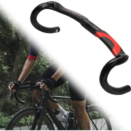 Carbon Fiber Drop Handlebar Hard Texture Strong Bicycle Handle Bent Bar Bike Part руль для велосипеда guidao mtb carbono