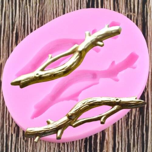 Tree Branches Silicone Mold DIY Fondant Cake Decorating Tools Polymer Clay Resin Molds Cupcake Baking Chocolate Candy Mould