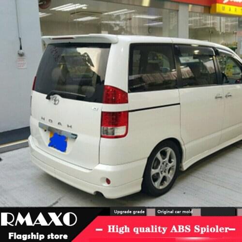 For TOYOTA NOAH VOXY Spoiler 2001-2006 TOYOTA NOAH VOXY DDK High Quality ABS Material Car Rear Wing Primer Color Rear Spoiler