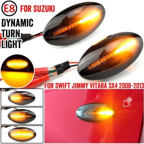 LED Car Dynamic Side Marker A Pair For Suzuki Swift Jimmy Vitara SX4 Alto Turn Signal Light Flowing Water Light Blinker Light