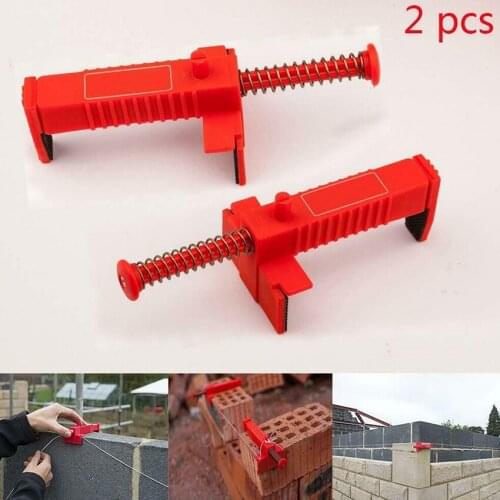 1 Pair Brick Liner Clamp, Self-Adhesive Liner Cut Wire Puller, Brick Leveling Measuring Tools for Building Construction