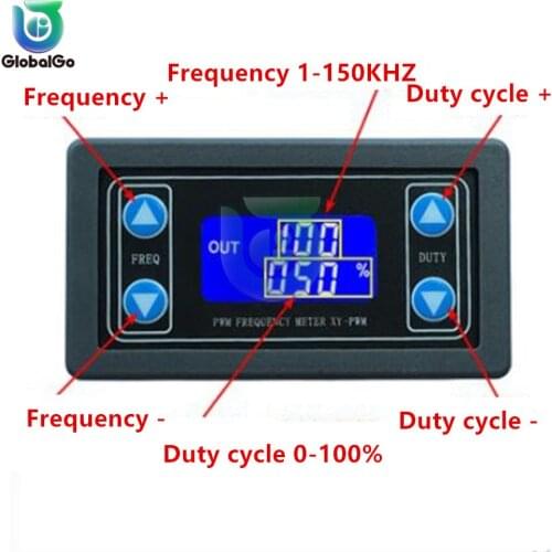10pcs/lot PWM pulse frequency duty cycle adjustable module square wave rectangular wave signal generator 1 HZ-150 KHZ