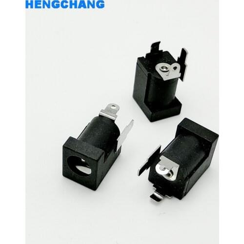 10Pcs vertical type DC Power Socket Connector 5.5x2.1mm 2.1mm DC socket power socket
