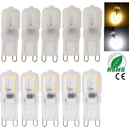 10X G9 3W 5W 7W LED Bulbs Lights 220V 110V Dimmable Spotlights 2835SMD Bombilla Replace 30W 40W Halogen Lamps for Home Bedroom
