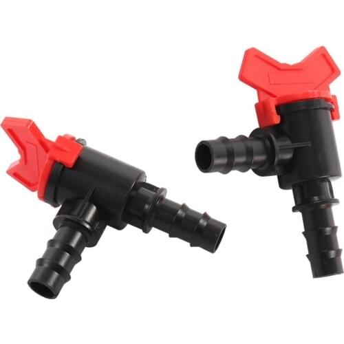 90 Degree Dn16 2-Way Control Valve Greenhouse Drip Irrigation Watering Gardening Pe Pipe Switch Waterstop Connector 2pcs