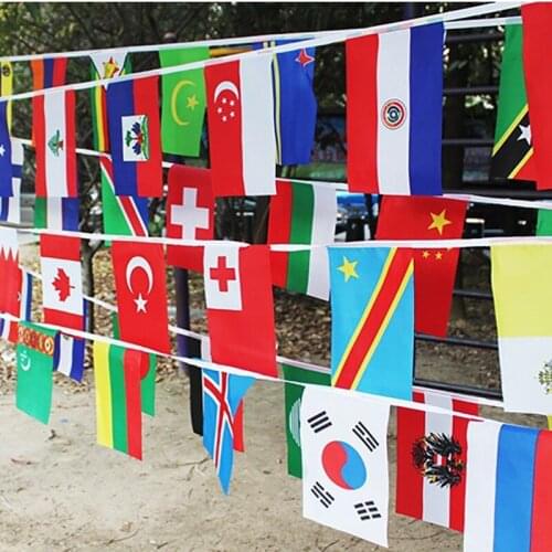 2021 European Cup World Cup Football soccer International String Flags Countries Flags for Bar Sport Clubs Party Events Decor