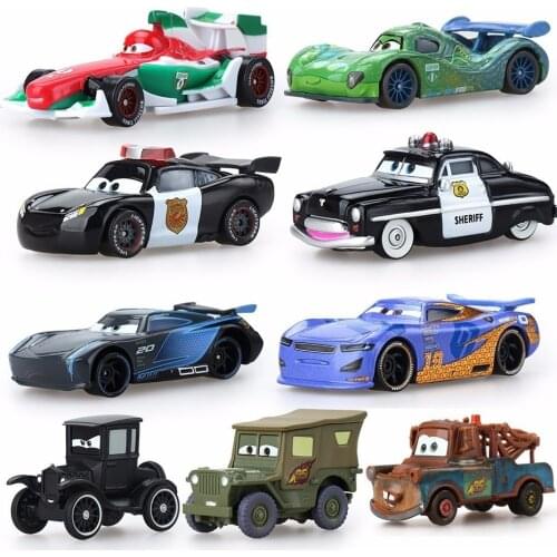 39 Style Disney Pixar Cars 2 3 Jackson Storm Ramirez Diecast Vehicle Metal Car Alloy Boy Kid Fireman Sam Toys Christmas Gift