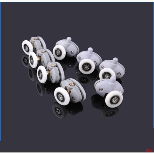 8pcs/lot Shower Rooms Cabins Pulley Shower Room Roller /Runners/Wheels/Pulleys Diameter23mm/25mm Hole distance 26mm