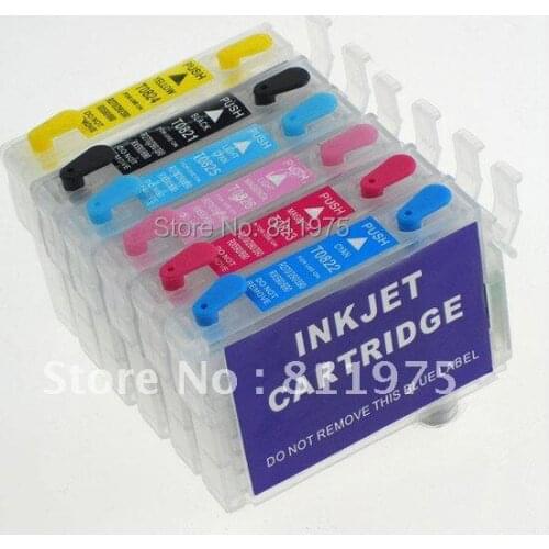 98 T0981- T0986 refillable ink cartridge for epson Artisan 600 710 810 700 800 printer with auto reset chip