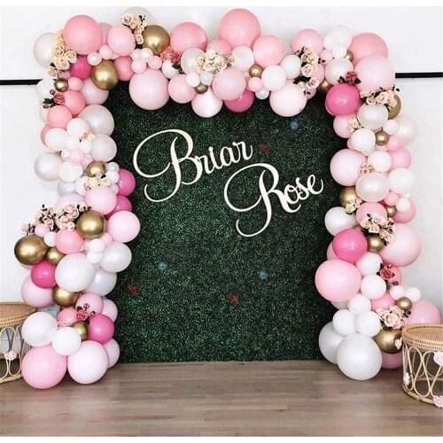 Macaron White Pink Balloon Garland Arch Kit Balloons Chain Set Baby Shower Birthday Party Wedding Balloons Decor Supplies