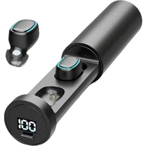 Wireless Bluetooth Headphone Durable Waterproof Earphone Bluetooth Wireless Waterproof Fingerprint Stereo TWS-202 5.0 Earphone