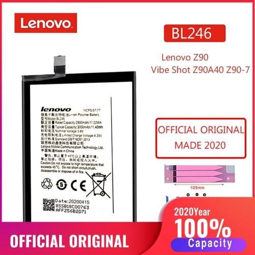 BL246 2020 Original Phone Battery For Lenovo Z90 Lenovo Vibe Shot Z90A40 Z90-7 3000mAh Phone Replacement Batteries Bateria
