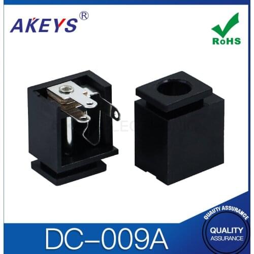30PCS DC-009A external diameter 5.6mm DC power jack with 3 fixed PIN