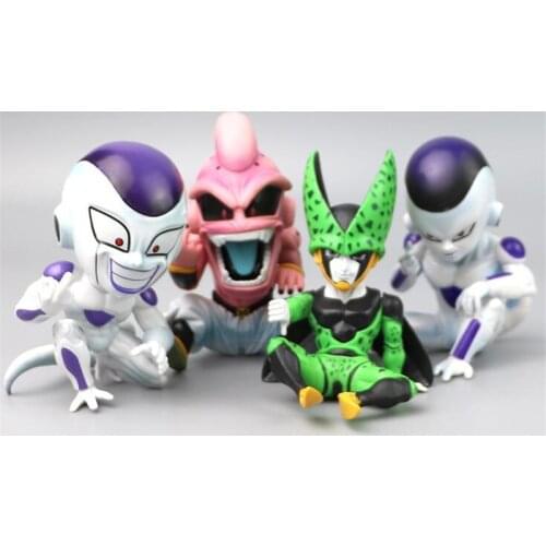 Dragon Ball Super Majin Buu Freeza Cell Anime Figure PVC Q.Ver Figurine Action Figma Cute Brinquedos Juguetes Toys Dolls Xmas