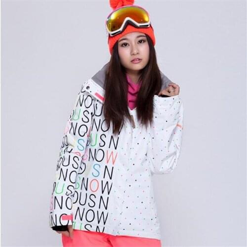 Gsou Snow, Ski-Jacket Womens Ski Jackets, Waterproof And Waterproof Outdoor Jacket Wave point Free Shipping The