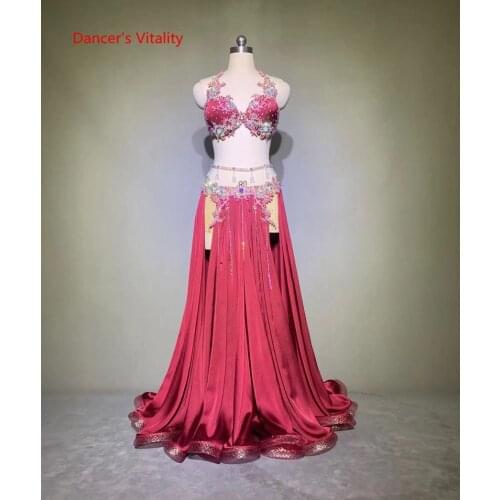 Belly Dance Competition Clothing Senior AB Stones Bellydance Performance Suit High-End Custom Oriental Dance Wear Female Outfit